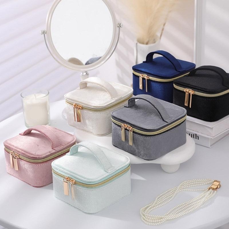 Tragbarer Schmuck-Organizer, Schmuck-Aufbewahrungsbox, Reise-Schmucketui, Halsketten-Organizer, geeignet für Halsketten-Schmuck