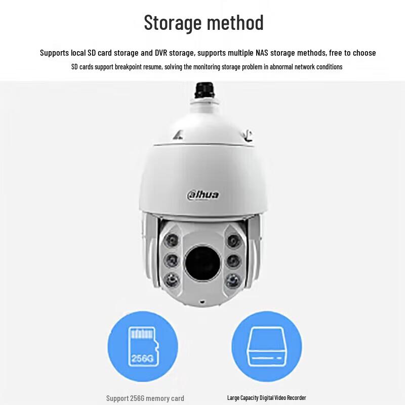 Dahua 4MP 23x Zoom Smart Network PTZ Dome Camera CN Plug (adapter Included)