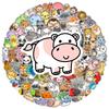 100PCS Cute Mix Animals Graffiti Stickers DIY Laptop Phone Guitar Notebook Suitcase Cup Waterproof Cartoon Sticker Kids Toy