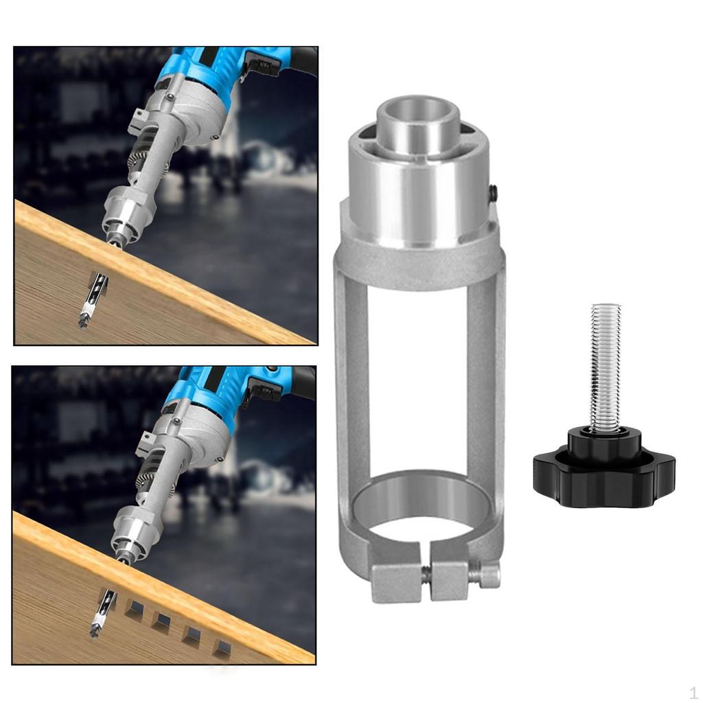 Square Hole Drill Bit Adapter Aluminum Alloy Length 15cm Power Tool Accessory for Furniture Making
