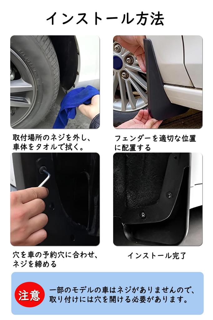 SANRILY Mud Mud Splash Car Fenders for Mini III F57 F54 2014 and Later Exterior Custom BMW-specific Mudguards, Flaps, Prevention, (F55, F56, Cooper,