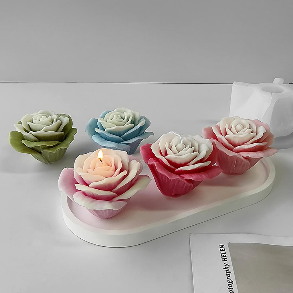 Silicone Mold for Crafting Flower Aromatherapy Candle Baking Supplies Exploy Resin Moulds for Candle DIY Enthusiasts
