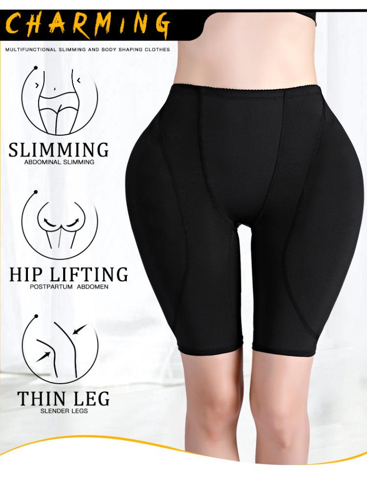 Women's Tummy Tightening Fake Buttocks Pants Hip Enlargement Lifting Padded Shapewear Girdle Plus Size Waist Shaping Briefs
