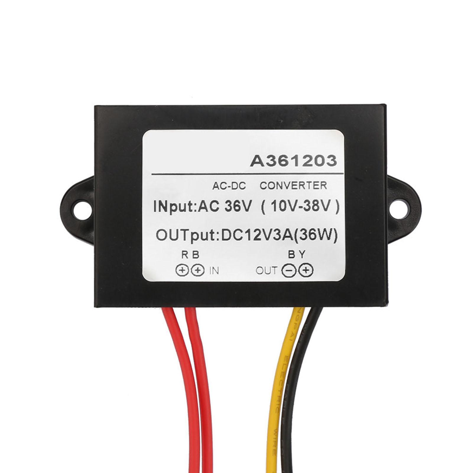 

AC36V to DC12V Plastic AC DC Power Supply Converter Power Supply Module Adapter (3A)