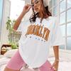 Oversize Gothic Vintage 1898 Brooklyn New York Damen T-Shirts Amerikanisch Kurzarm Freizeitkleidung Street Damen Tops Y2k