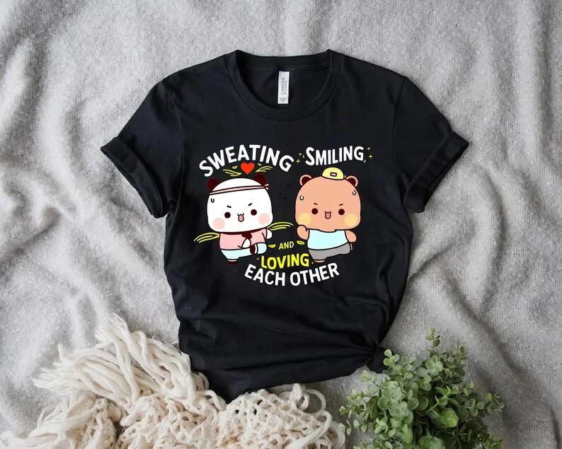 

Dudu Motivates Bubu to Workout TShirt Couple Enjoys Workout Together Tee Unisex T-Shirt XXL