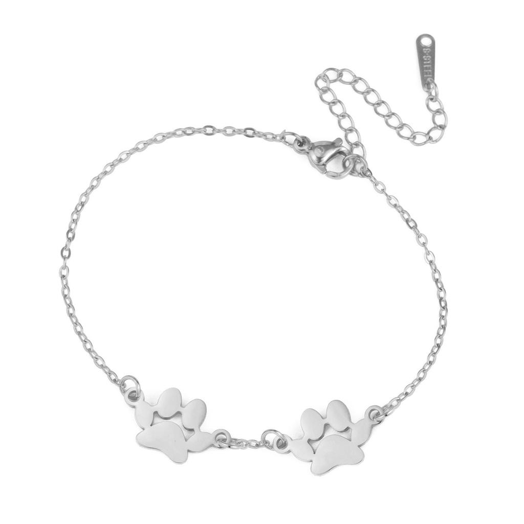 Pet Cat Dog Hip Hop Couple Bracelets Unisex Jewelry Valentine's Day Gift Accessories