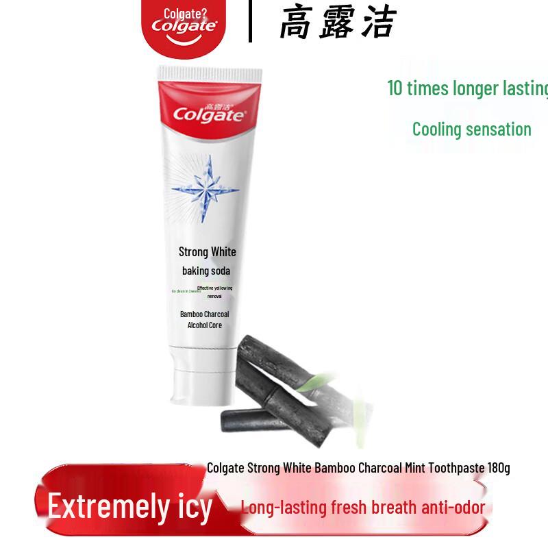 Colgate Strong White Bamboo Charcoal Mint Toothpaste