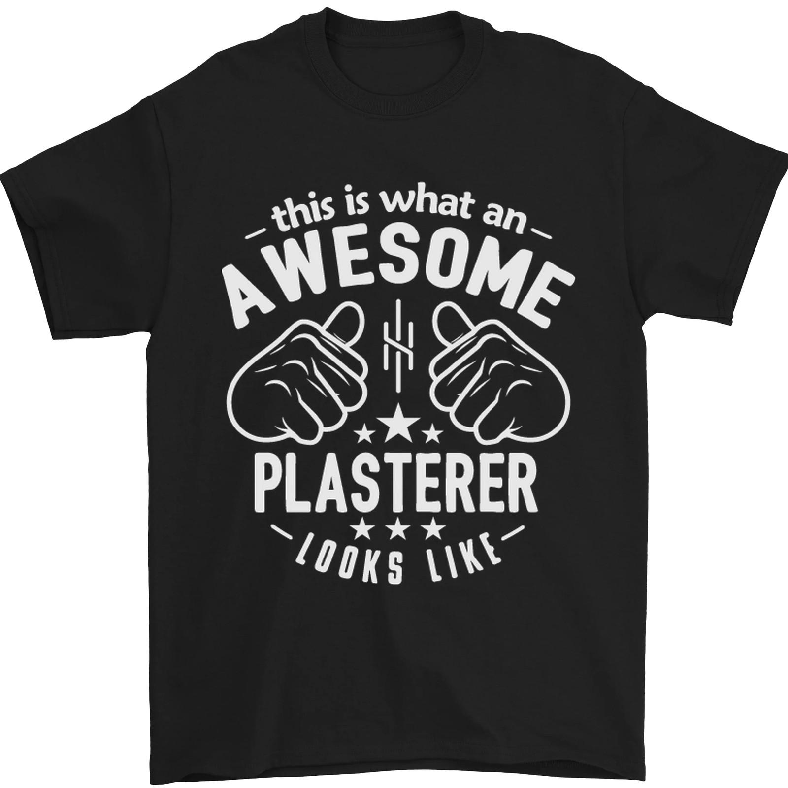 An Awesome Plasterer Looks Like Mens T-Shirt 100% Cotton S разноцветный