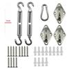 Qitong 5mm Stainless Steel Triangular Sunshade Sail & Awning Accessories Set