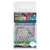 Katsuichi Decoy Treble Y-F33S Saltwater Fishing Hooks Size #1/0 AQUA Block Anti-Rust Lure Hooks 6-Pack