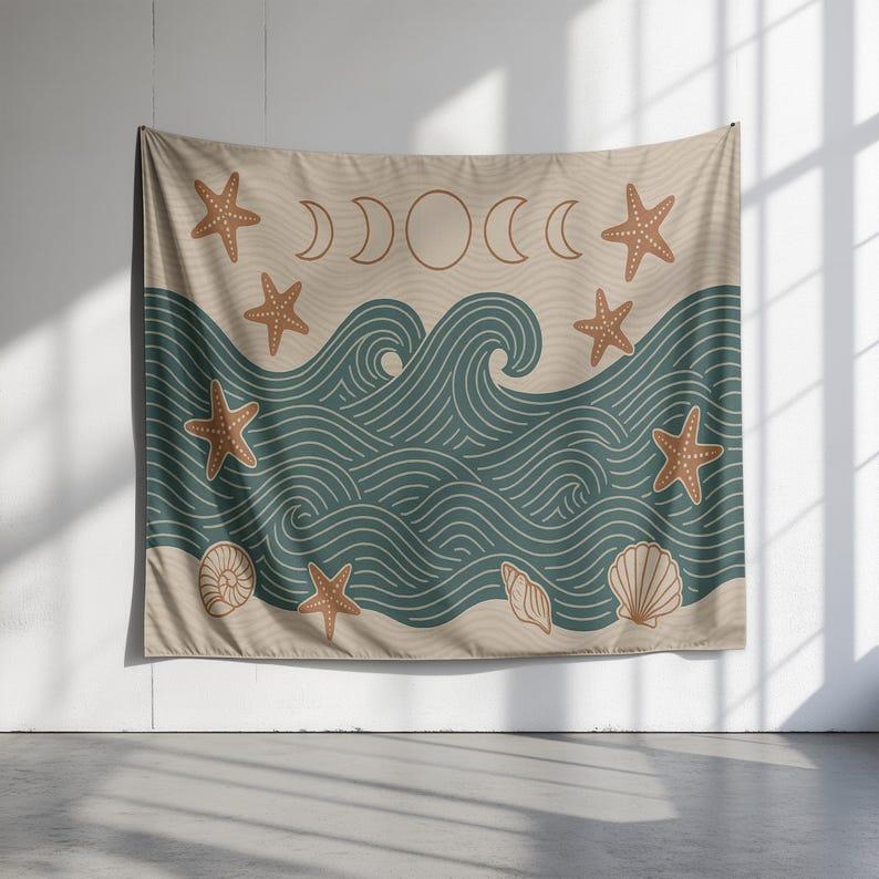 Bohemian Coast Wind tapestry 75x100 чёрный