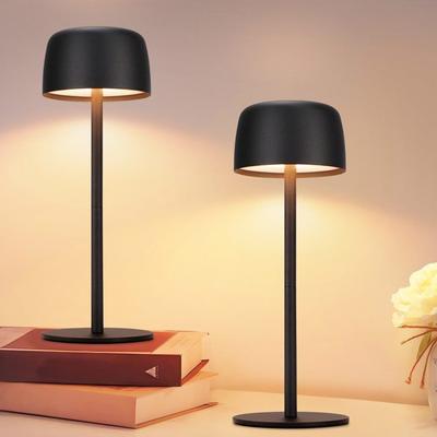 Set of 2 LED Table Lamps - NETTLIFE - Set of 2 - Wireless - Touch Dimmable - 3 Color Temperatures