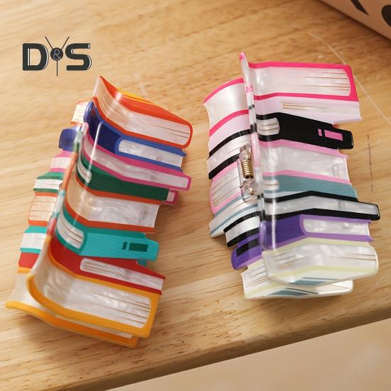 2 Pcs Book Hair Clips Book-inspired Women Funny Hair Accessories Back To School Hair Claw Clip Gift for Book Lovers