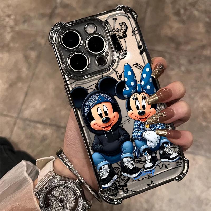 

Cool Minnies M-Mickey Plating Phone Case For Xiaomi Redmi 15 A3 15C 14C 13C K50 A1 Note 15 14 13 12 Pro Plus 4G 5G Anti Airbag Redmi Note 14 Pro 4G