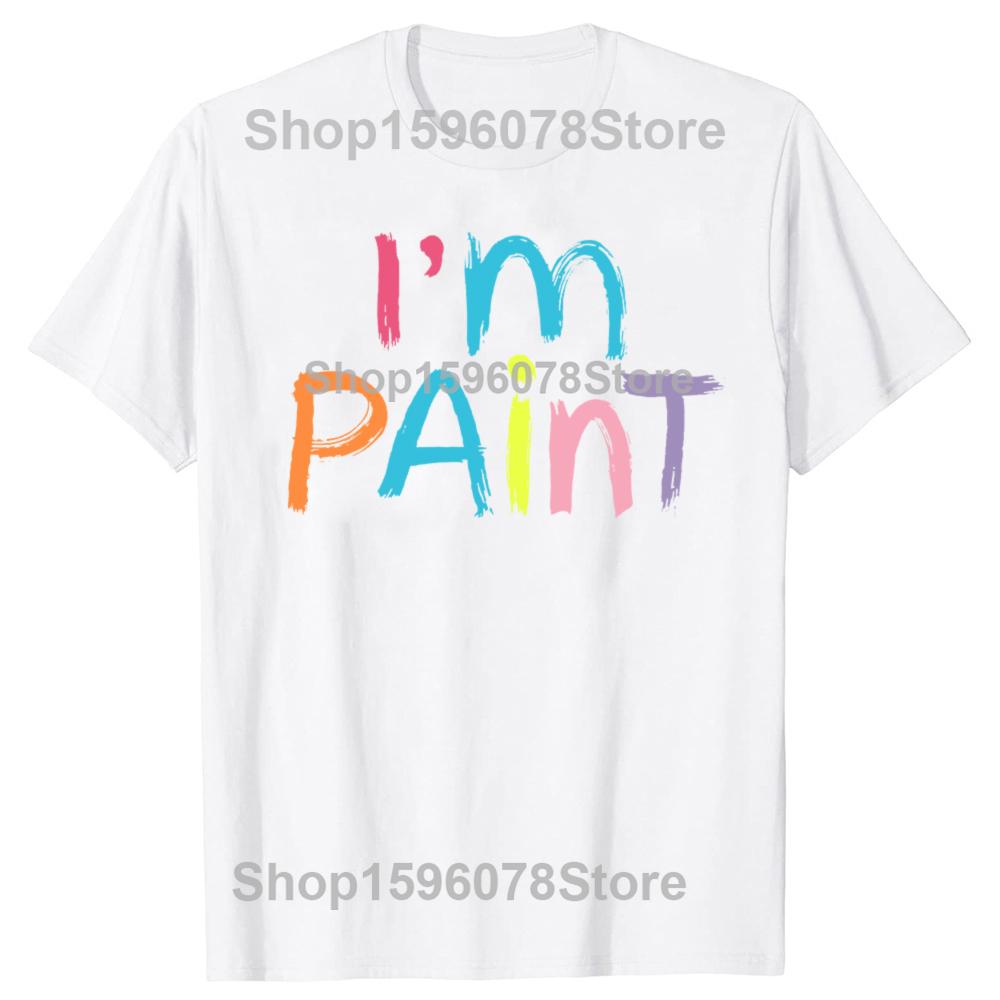 I Heart Love To Finger Paint Im Paint Tshirt Cute Couples Valentines Day Men and Womens Gender Gift Harajuku Vintage Top S