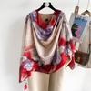 Hangzhou Silk Silk Scarf Autumn and Winter Shawl Two-purpose Thin Style Versatile Fashion New High-end High-end Exterior Matching