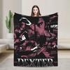 Dexter Morgan Blood Never Lies Knitted Blankets Flannel  Lightweight Thin Throw Blanket for Bedroom Sofa Bedspread