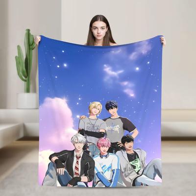 Kpop PLAVE Caligo pt Decke Reise Flanell Überwurfdecke Für Schlafzimmer Super Warm Benutzerdefinierte Qualität Tagesdecke Geschenkidee
