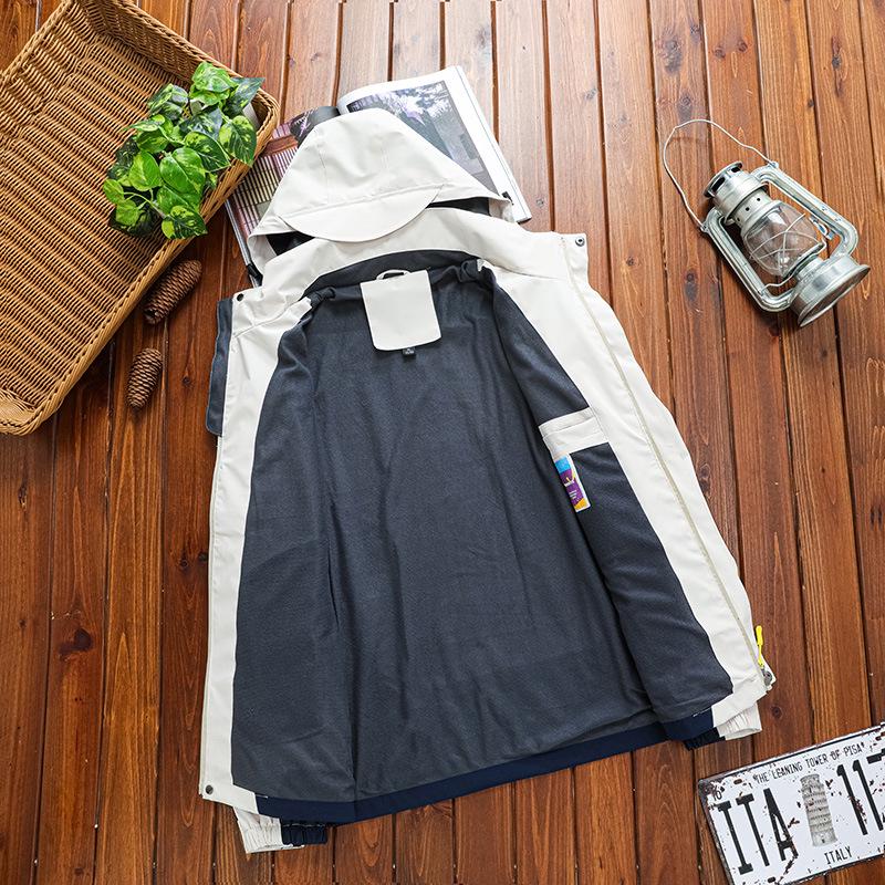 Unisex Windproof Hooded Jacket: Autumn/Winter Mountaineering Suit, Breathable Sports Outerwear