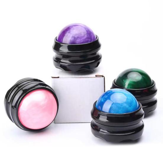 Mini Acupressure Ball Massager Handheld Roller for Muscle Relief Resin Body Massage Tool for Neck