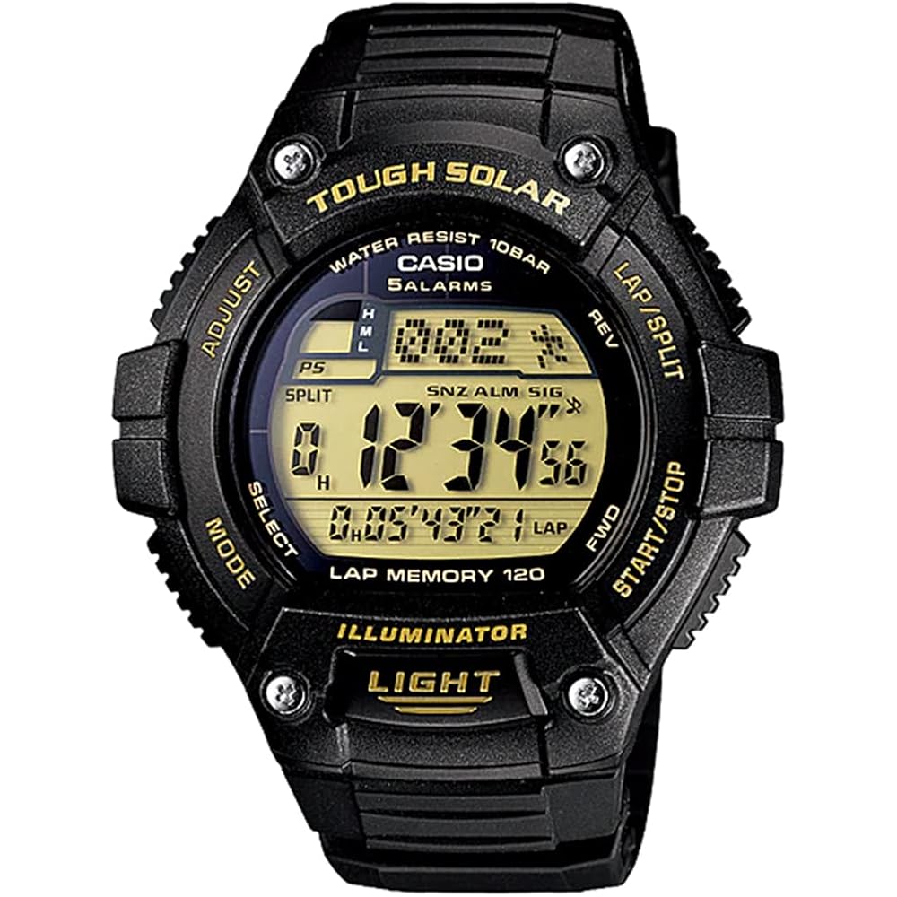 Наручные часы CASIO Casio Cipcashi Цифровой дисплей Круглый Календарь Tough Solar W-S220-9AJ Мужские часы