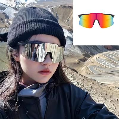 Outdoor-Sport-Fahrradbrille UV400 Fahrrad-Sonnenbrille für Männer Frauen MTB Mountain Road Bike Anti-Ultraviolett Reiten Winddicht