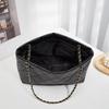 Rhombus casual tote bag, new retro chain bag, shoulder bag, underarm bag, simple and fashionable messenger women's bag.
