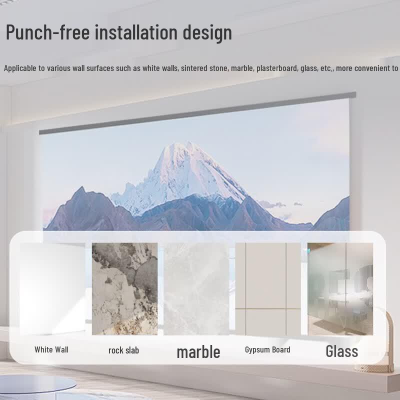 100-inch No-Punch Home Projector Screen