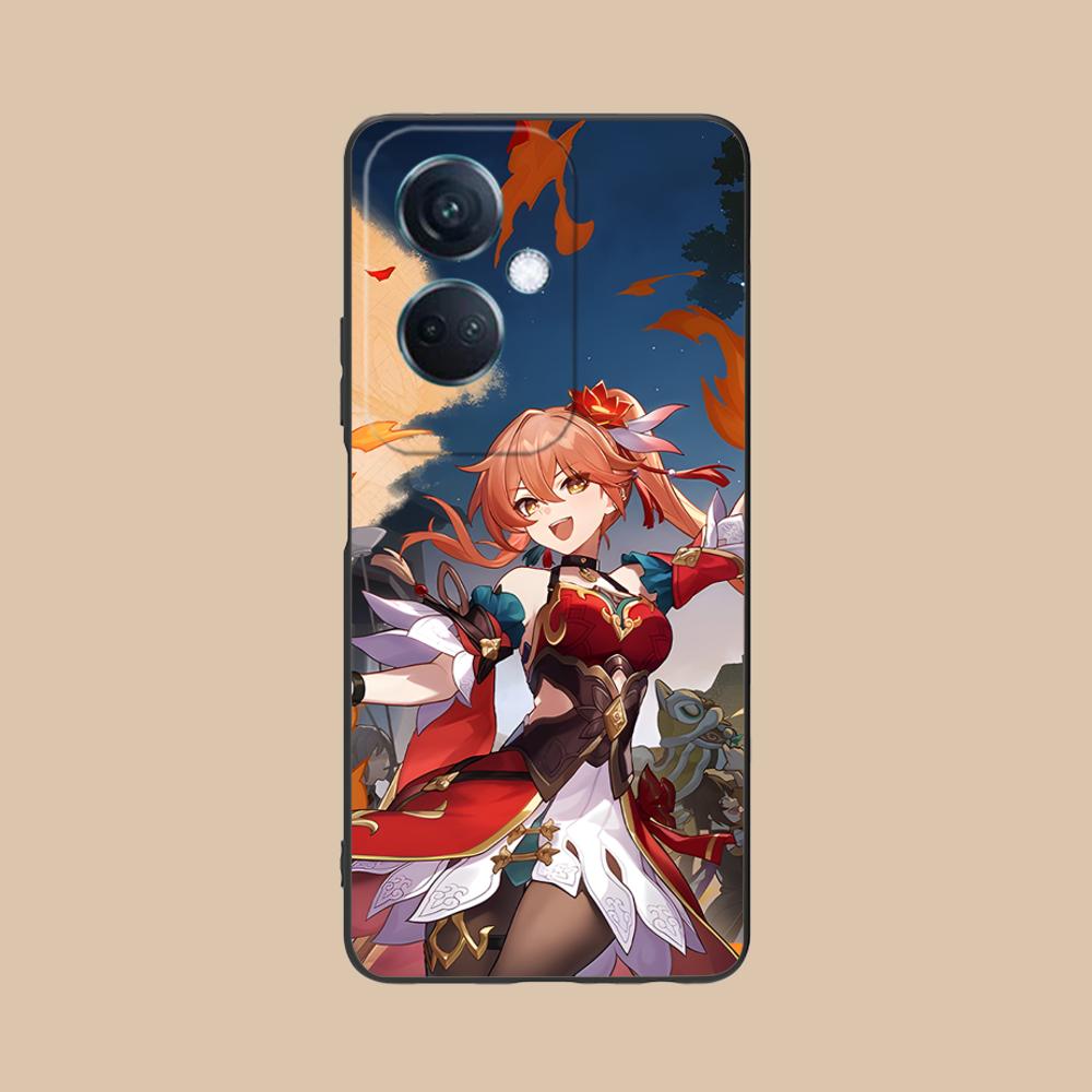 HSR Guinaifen Matte TPU Mobile Phone Case for OPPO Reno 14 13 12 11 10 9 8 7 6 5 F T Pro 5G Colorful Printing Cover