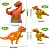 Aluminum Film Dinosaur-themed Balloon Set for Children's Jungle Birthday Party Decoration and Arrangement