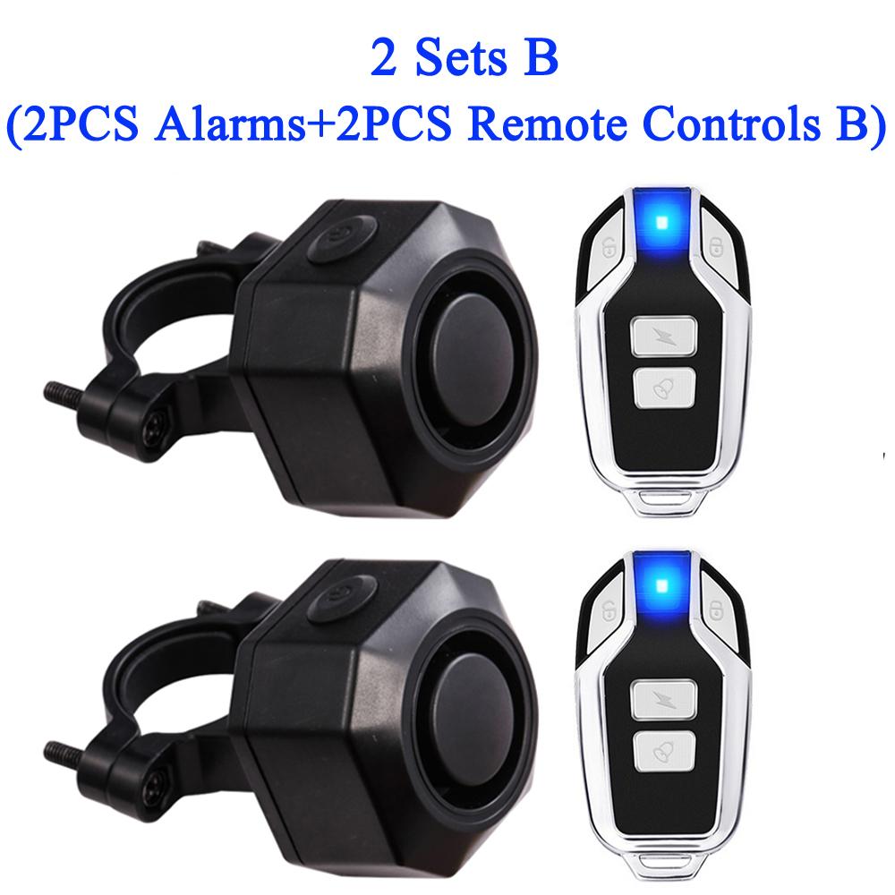 Extractme Wireless Motorcycle Burglar Alarm Remote Control 110dB Vibration Sensor Electric Bike Scooter Safety Protection Alarm