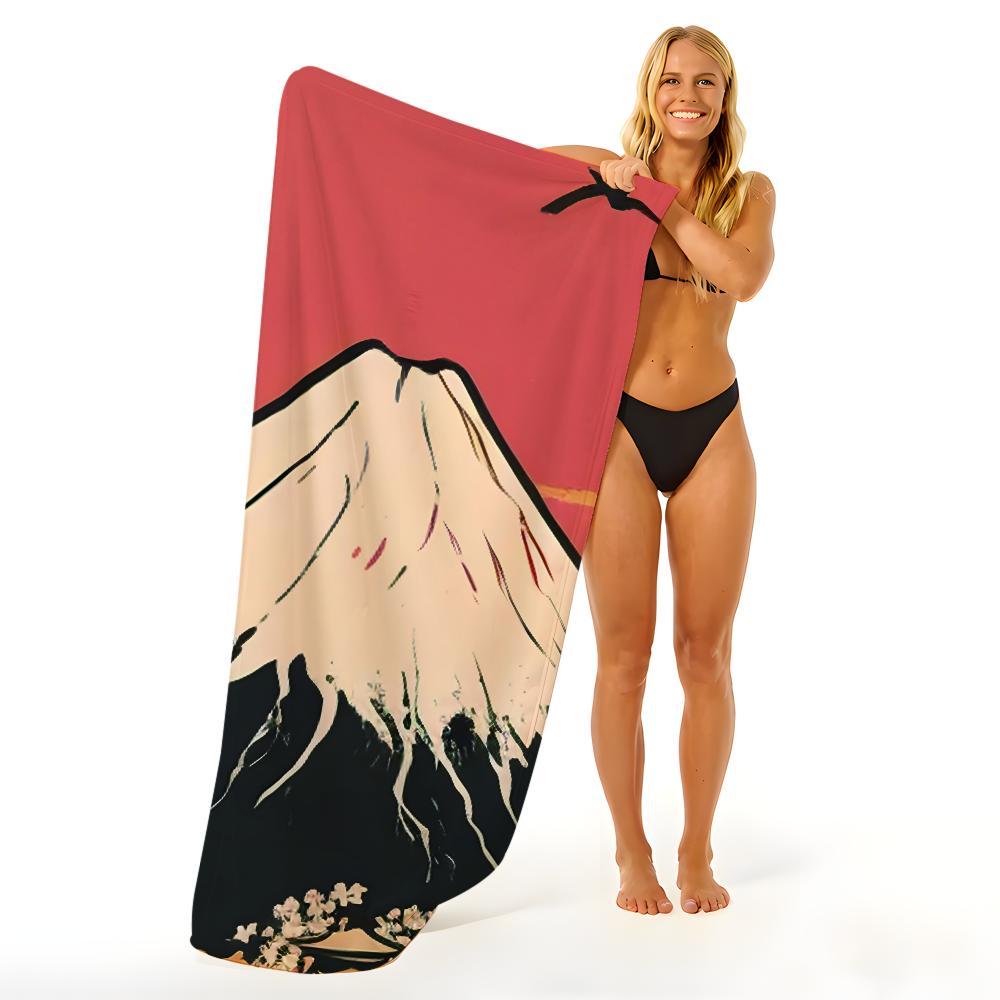 Scenery M-Mount F-Fuji Towel Beach Blanket Towel For Travel Gym Shower Luxury Lightweight Camping Pool Hot