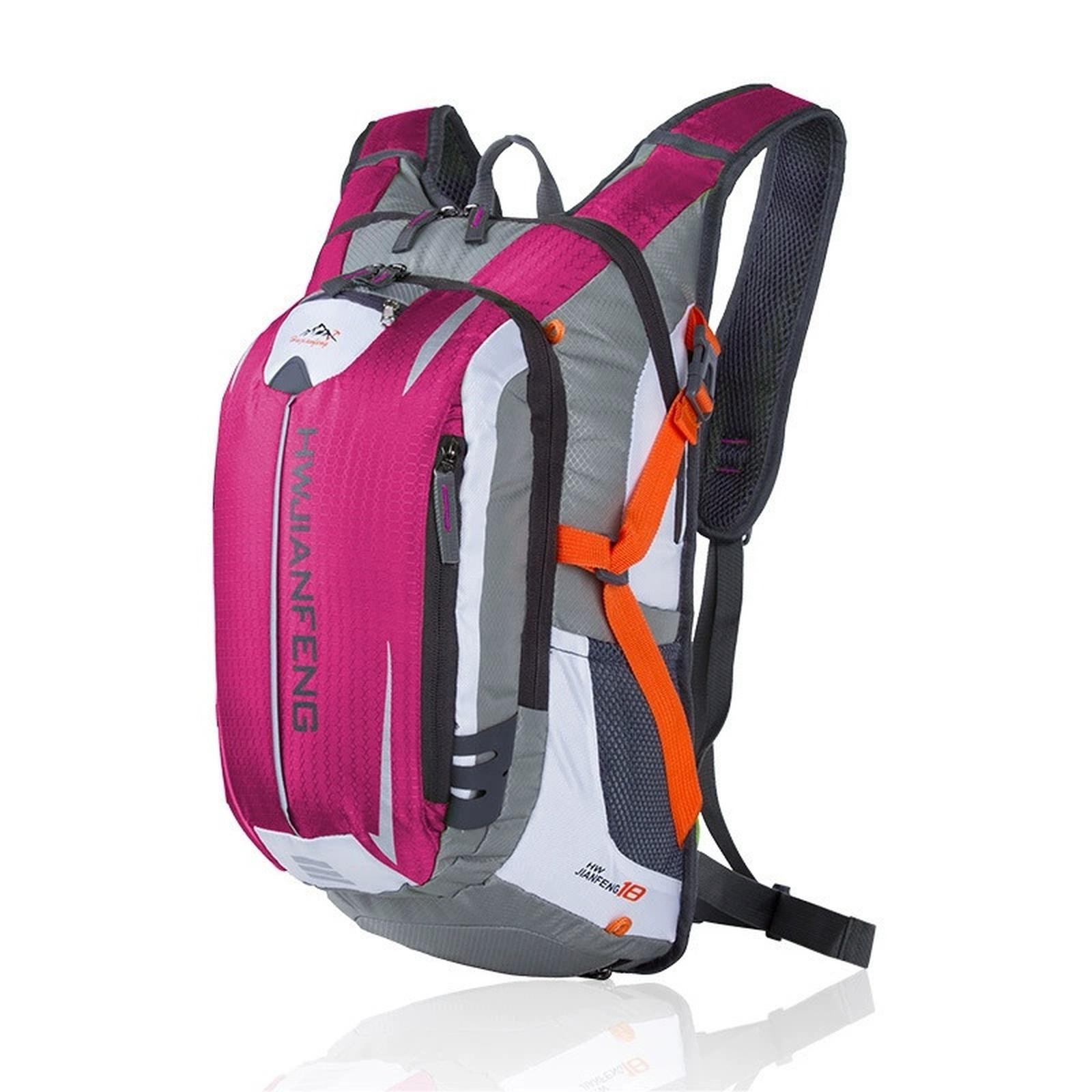 

18L Outdoor Sport Backpack Climbing Hiking Running Bike Cycling Knapsack Ultralight Bag Waterproof Hydration Rucksack One Size гарячі рожевого кольору