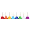 8 Note Colorful Metal Hand Bell Handbells Set Musical Instrument Toy for Kids Children