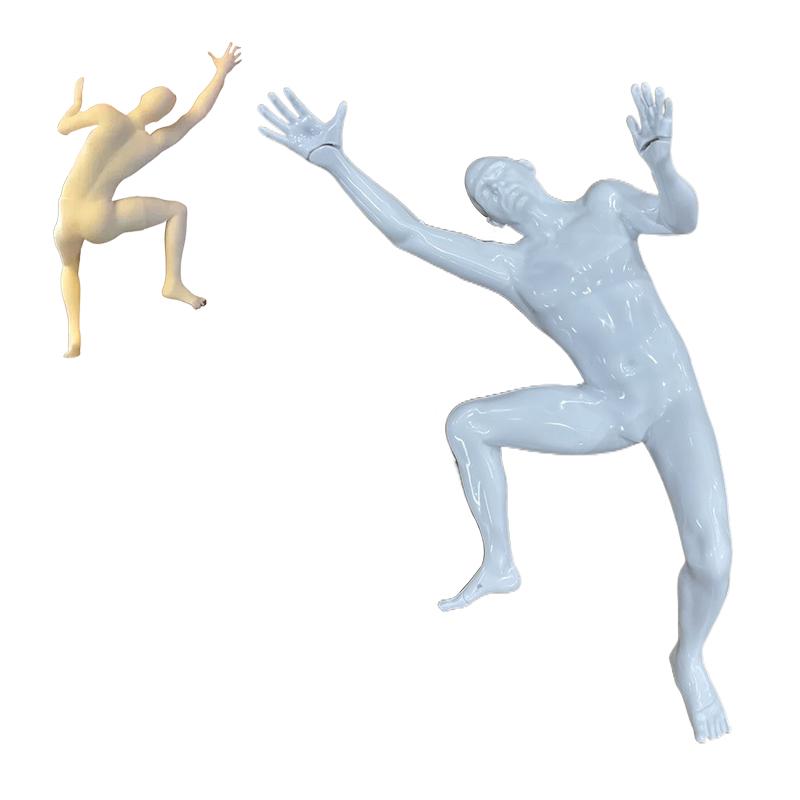 Unique Climber Sculpture Wall Decor Funny Resin Mountaineering Sculpture Room Decoration Wall Decor Children Birthday Gifts