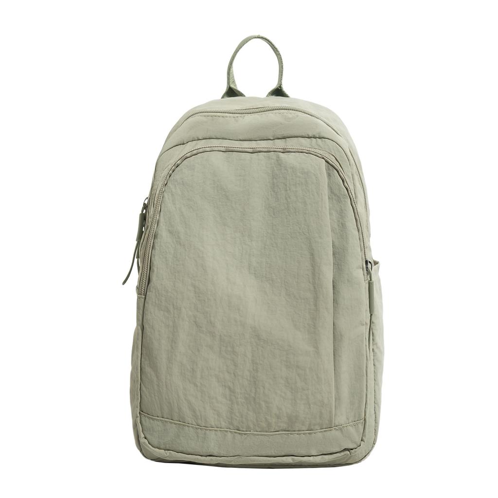 Schoolbag Korean version of the new simple style casual backpack solid color versatile travel backpack trendy fashion commuter backpack women