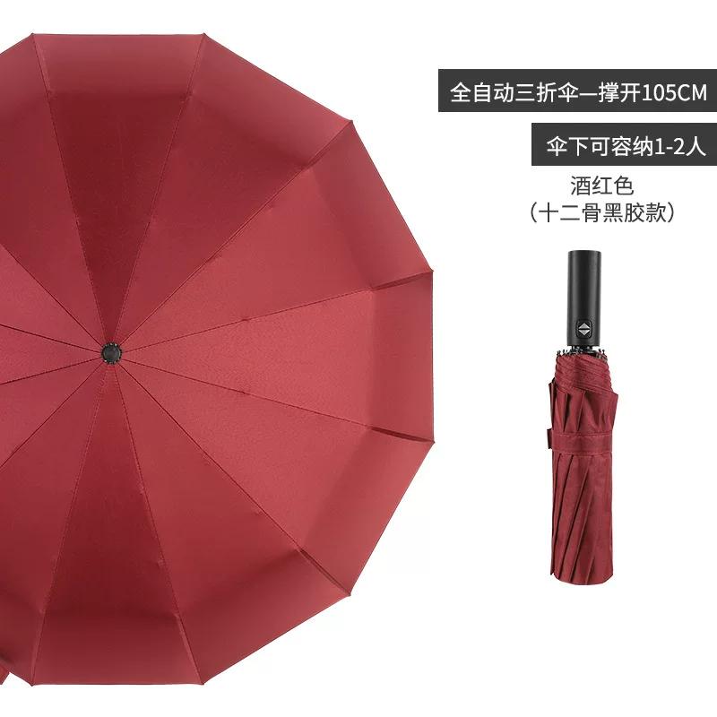 Fully Automatic Umbrella, Sun Protection Umbrella, Uv Protection Umbrella, Dual-Use for Sun and Rain, Foldable, Reinforced, Large Size for Home Use