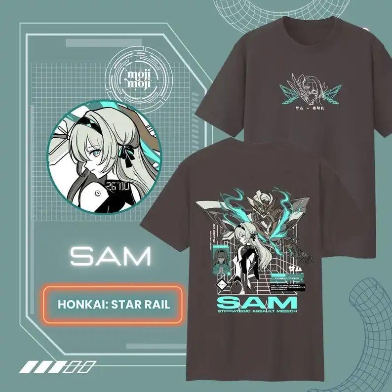 Sam Firefly Honkai Star Rail Shirt Hsr Firefly TShirt Honkai Merch Penacony Theme Merch Gamer Shirt Gifts Samuel S