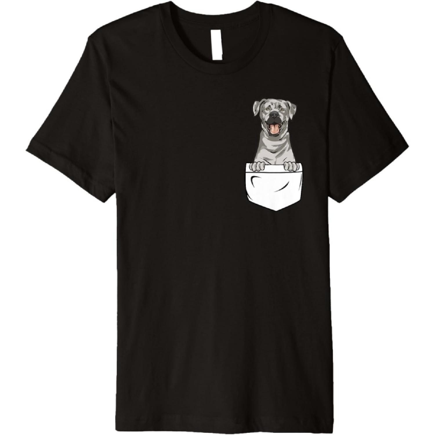 Серебряный Лабрадор-ретривер в кармане Серебряный Лаб Премиум Футболка S чёрный