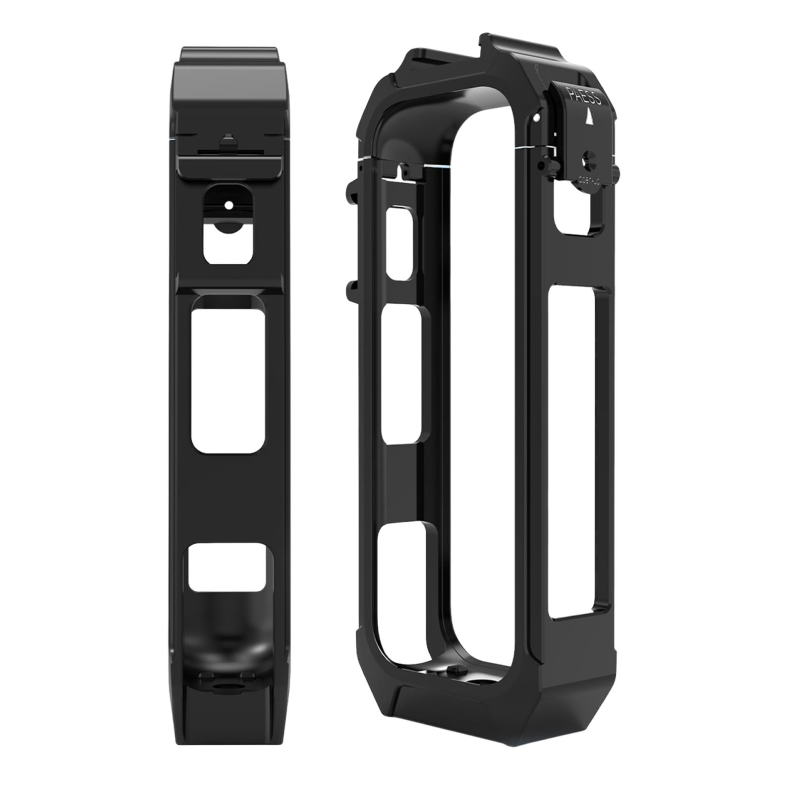 

Action Camera Frame Magnetic Quick Release Housing Case with 1/4 Threads Cold Shoe Mount for Insta360 X4 Air Camera Accessories