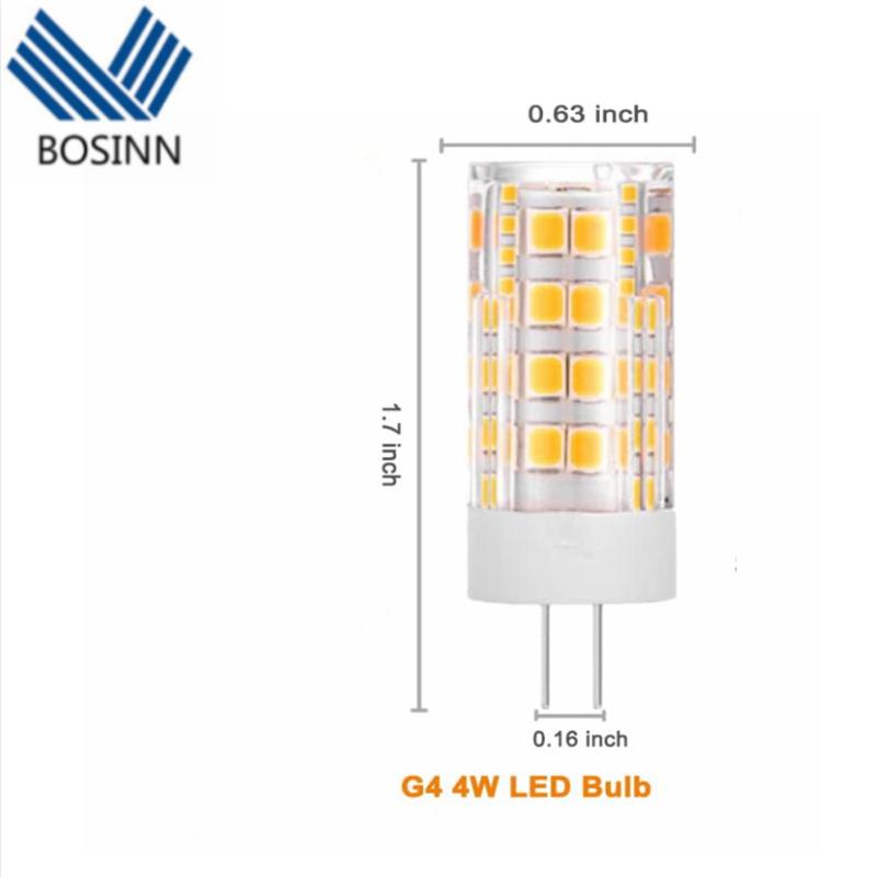 G4 LED Light Bulbs 3000K Warm White Lighting Dimmable 3W Equivalent To 30W DC 12V-24V Bi-pin LED Bulb Silicone G4 Lamp