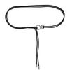 Retro PU Leather Waist Belt Thin Design Lightweight Adjustable Waistband for Daily Commute Office and Vacation