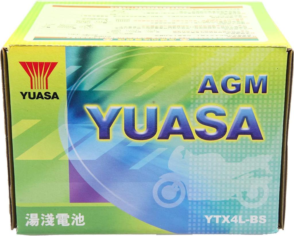 TAIWAN YUASA Motorcycle Shield Black [YT4L-BS High-Performance Edition] YTX4L-BS