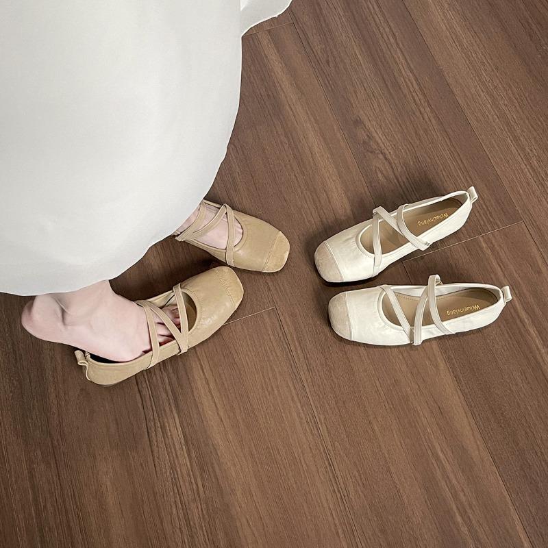 One-piece Flat Shoes for Grandma Single Shoes for Women Soft Soles
