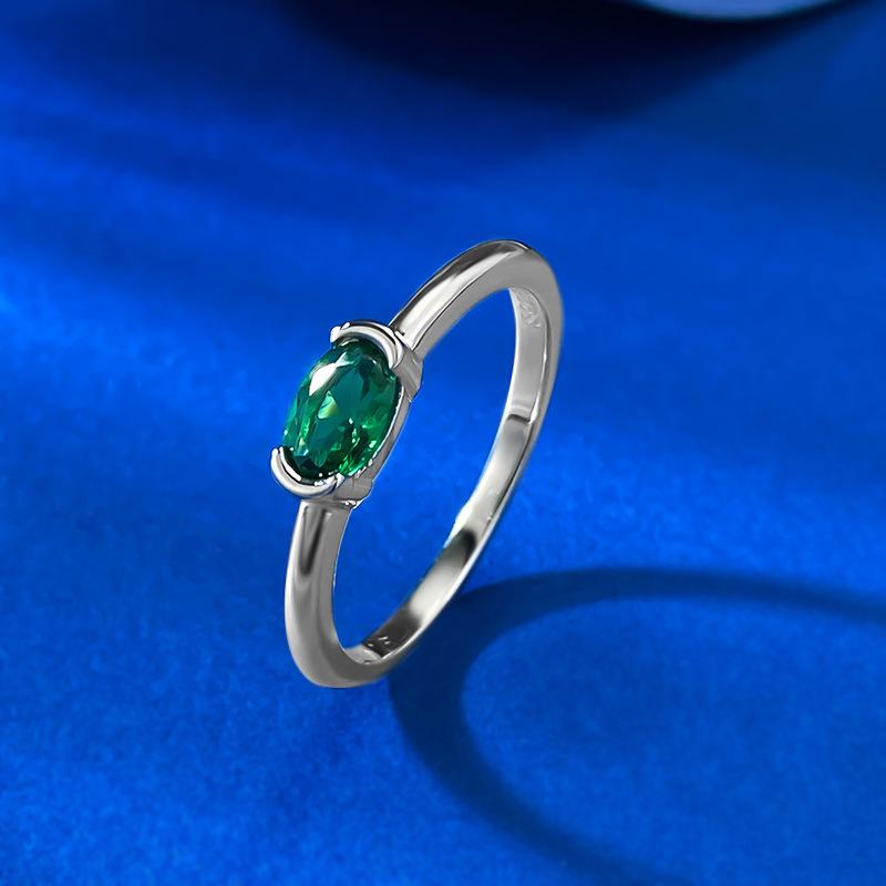 

Simulation Diamond 4 * 6 Nano Green Ring Ring Simple No. 9