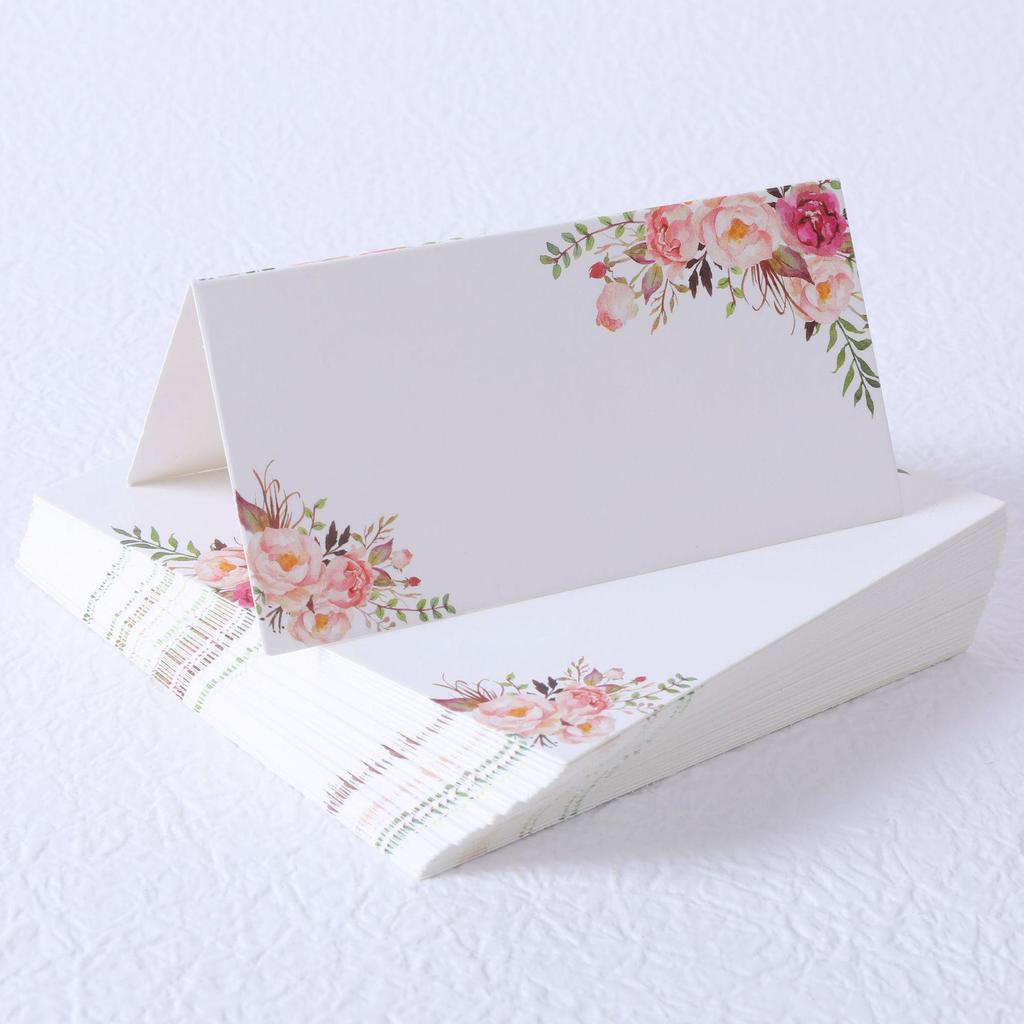 3D Printed Wedding Table Name Cards with Rose Design