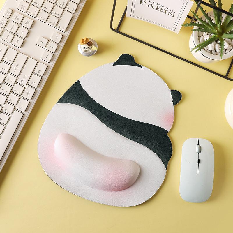Niedliche rosa Po Panda Mauspads Silikon Handgelenk Mauspads Kreative lustige Maus Handauflage Computer Büro Rutschfeste Mauspads