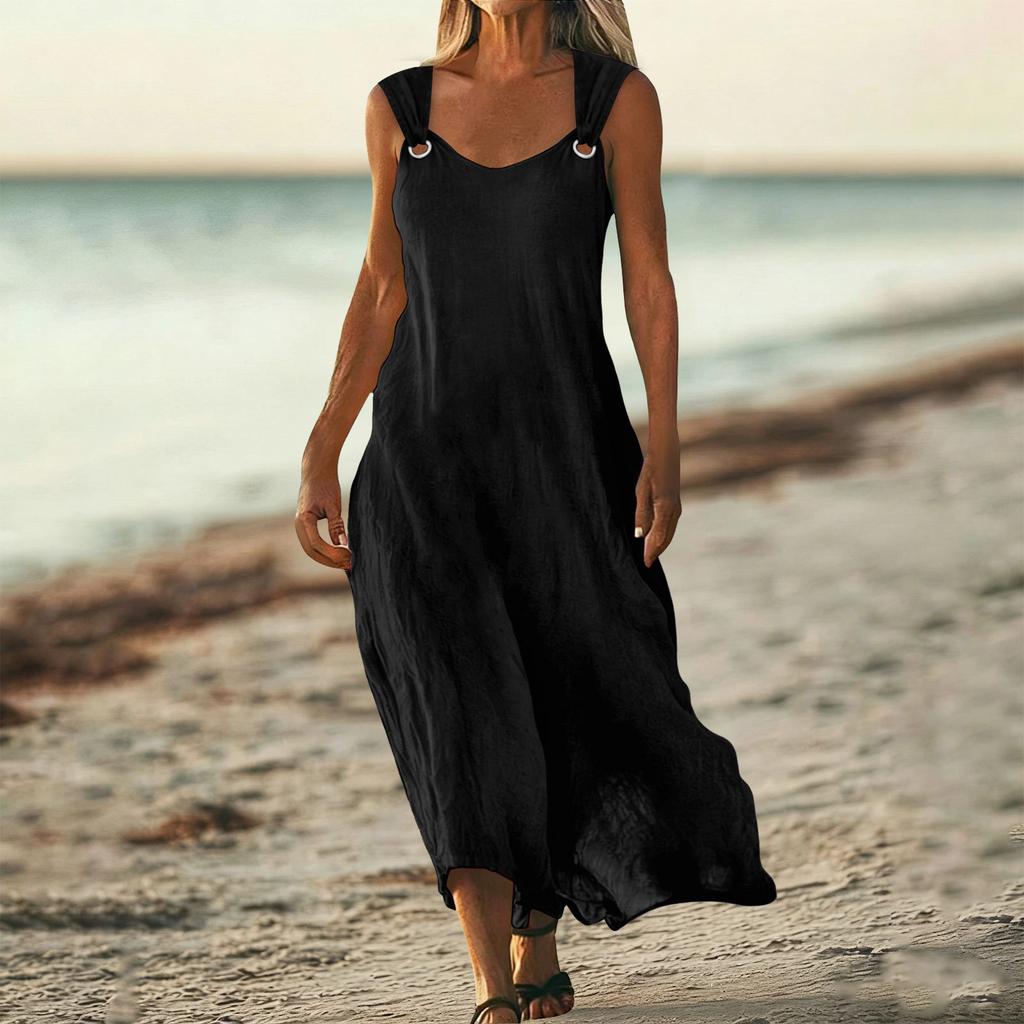 Abiti estivi da donna senza maniche vestibilità ampia abito da sole abiti da spiaggia per donna abiti eleganti per donna abiti per le vacanze per donna 2026