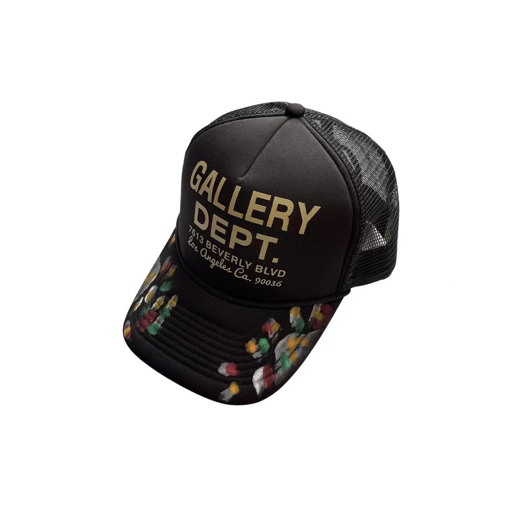 Americká trendy značka GALLERY DEPT baseballová čepice s graffiti písmeny a zakřiveným kšiltem pro muže i ženy